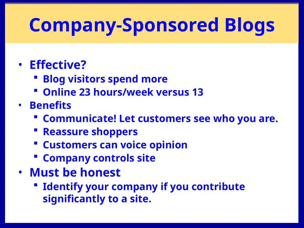 E-Active Marketing Chapter 9 Chapter Overview - slide 19 of 24
