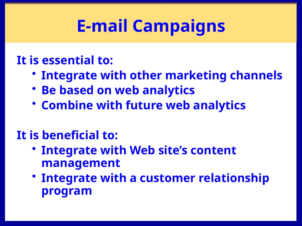 E-Active Marketing Chapter 9 Chapter Overview - slide 22 of 24