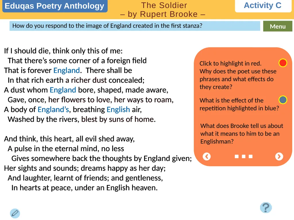 Choose a task Activity A Activity C Activity E - slide 5 of 7