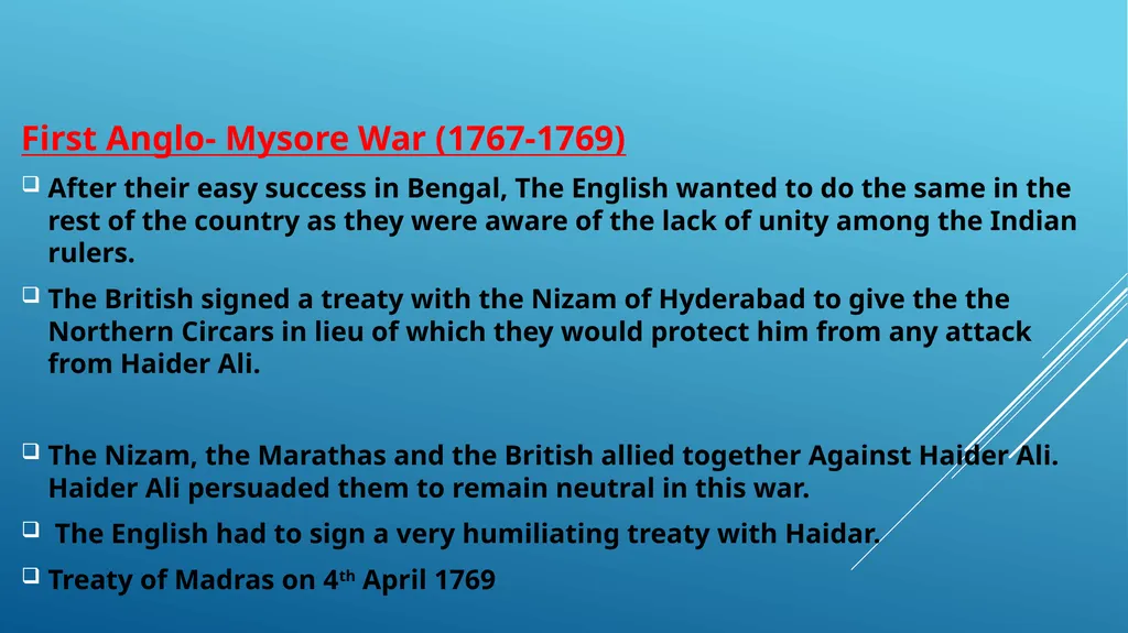 TIPU SULTAN (1750-1799) After the decline of - slide 5 of 9