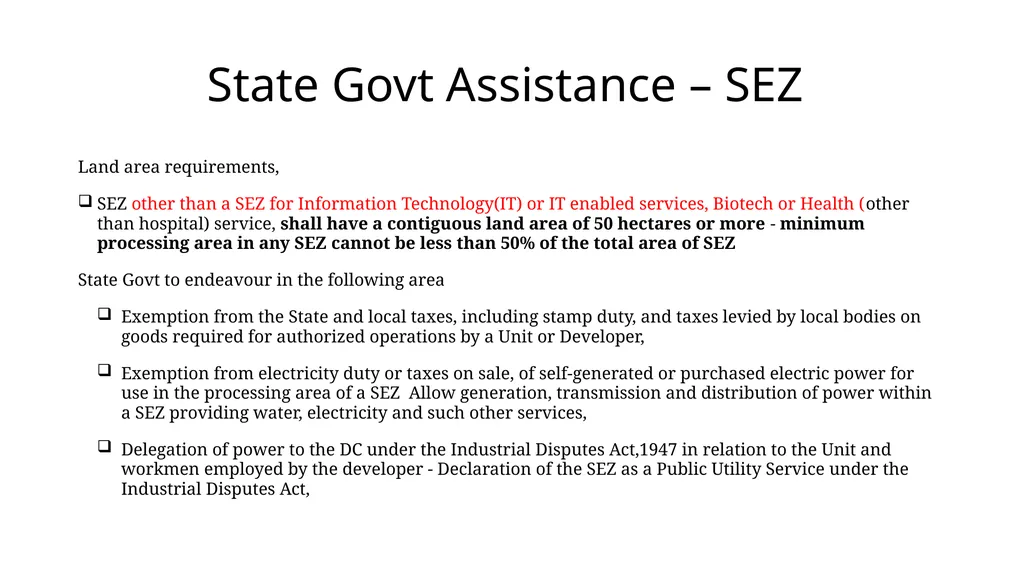 Special Economic Zones-SEZ Dr M. S. Krishna Kumar, - slide 5 of 21