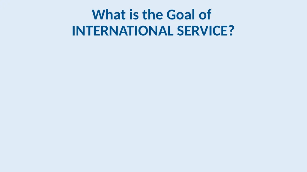 International Service Projects RLI - Part III - slide 6 of 15