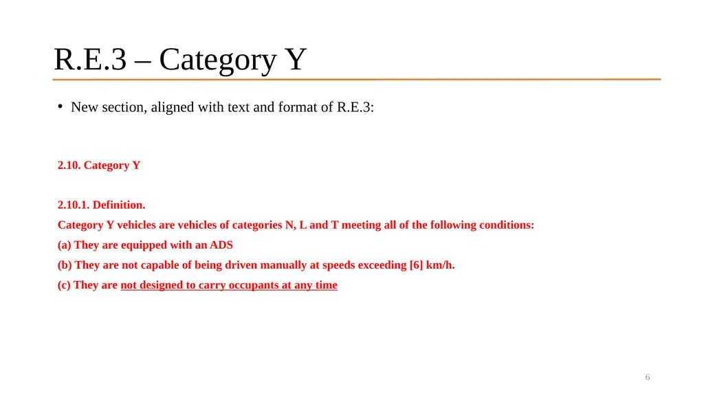 Vehicle categories associated with Automated - slide 6 of 15