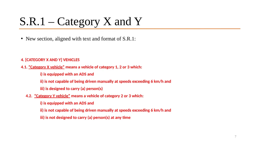 Vehicle categories associated with Automated - slide 7 of 15