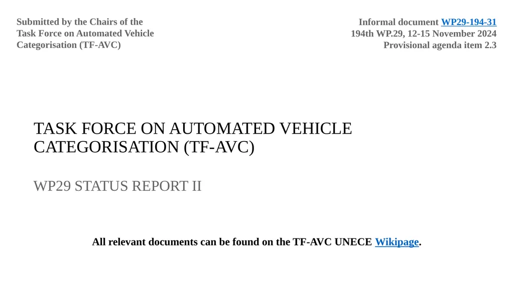 Vehicle categories associated with Automated - slide 2 of 15