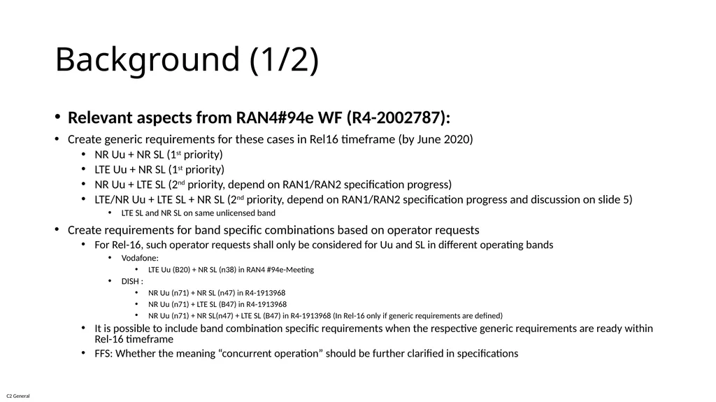 Dish Network, 3GPP TSG-RAN WG4 Meeting #94bis-e - slide 2 of 4