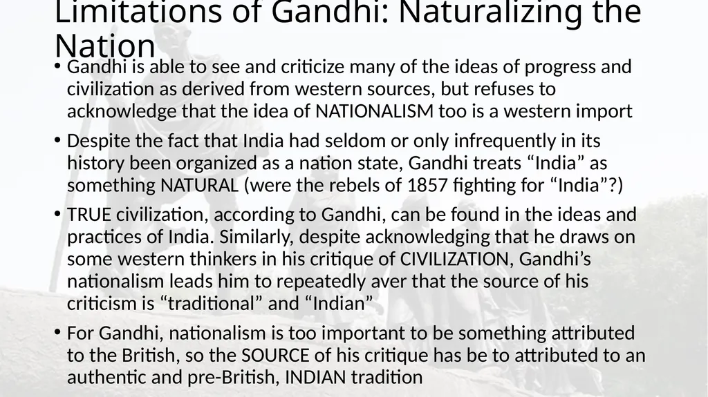 Gandhi in an Imperial World Modernity, Empire and - slide 24 of 29
