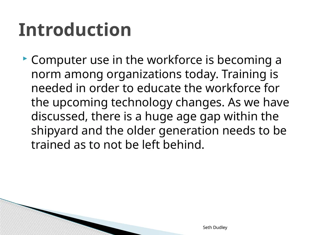 Computer Training Implementation in the Norfolk - slide 2 of 15