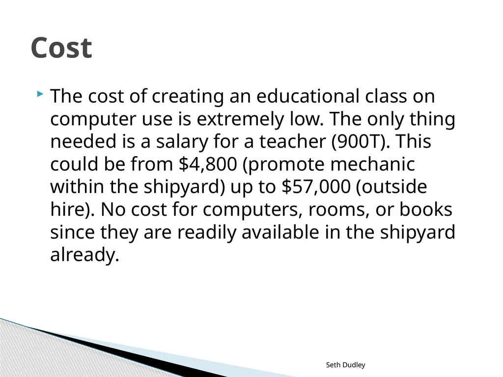 Computer Training Implementation in the Norfolk - slide 10 of 15