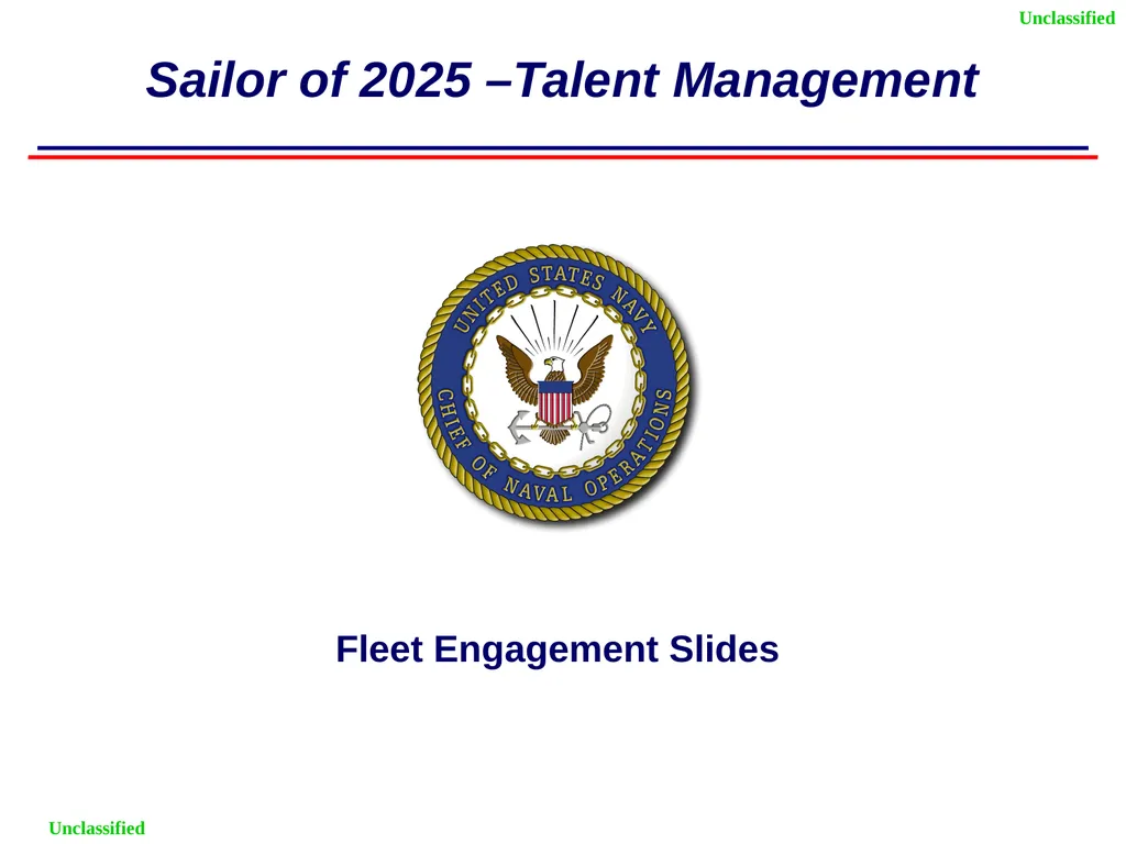 Sailor of 2025 –Talent Management Fleet Engagement - slide 1 of 5