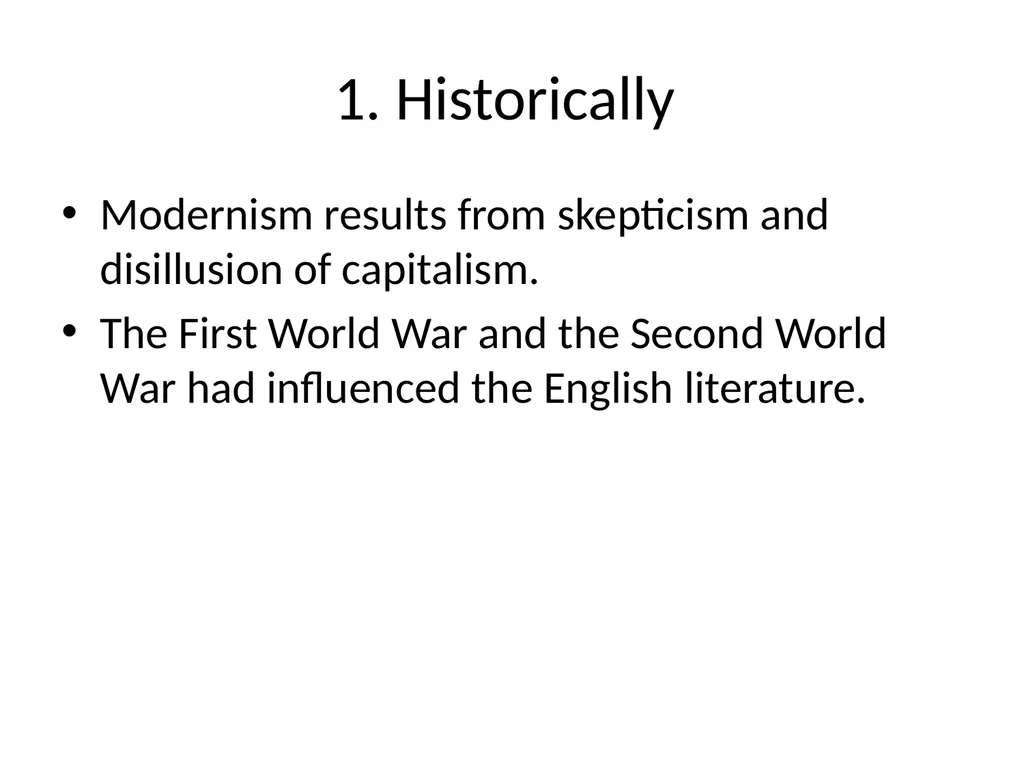 An overview on Modern Literature Dr. Betül ALTAŞ - slide 6 of 14