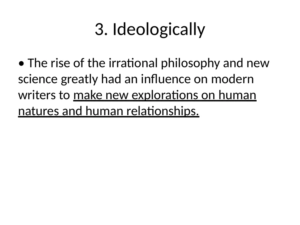 An overview on Modern Literature Dr. Betül ALTAŞ - slide 8 of 14