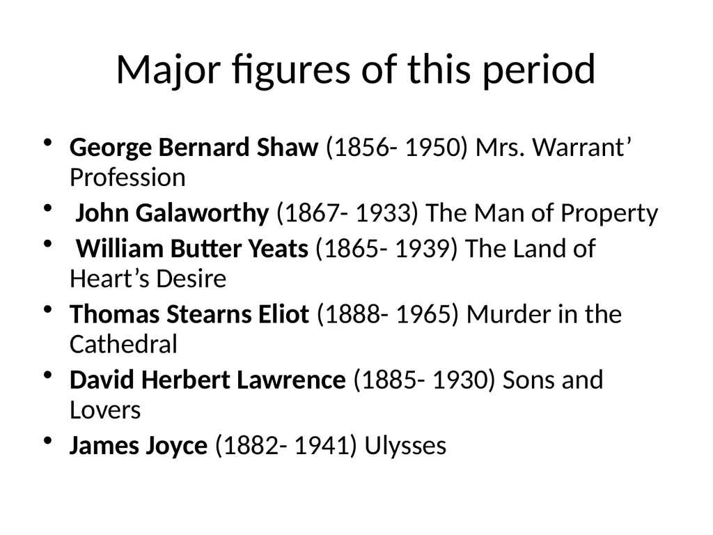 An overview on Modern Literature Dr. Betül ALTAŞ - slide 14 of 14