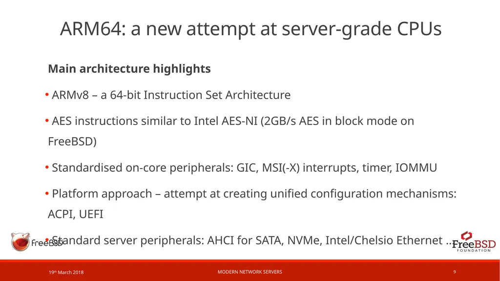 Modern network servers Example network service: - slide 9 of 17