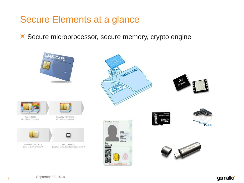 Secure Elements and W3C L. Castillo 06/16/15 - slide 2 of 8