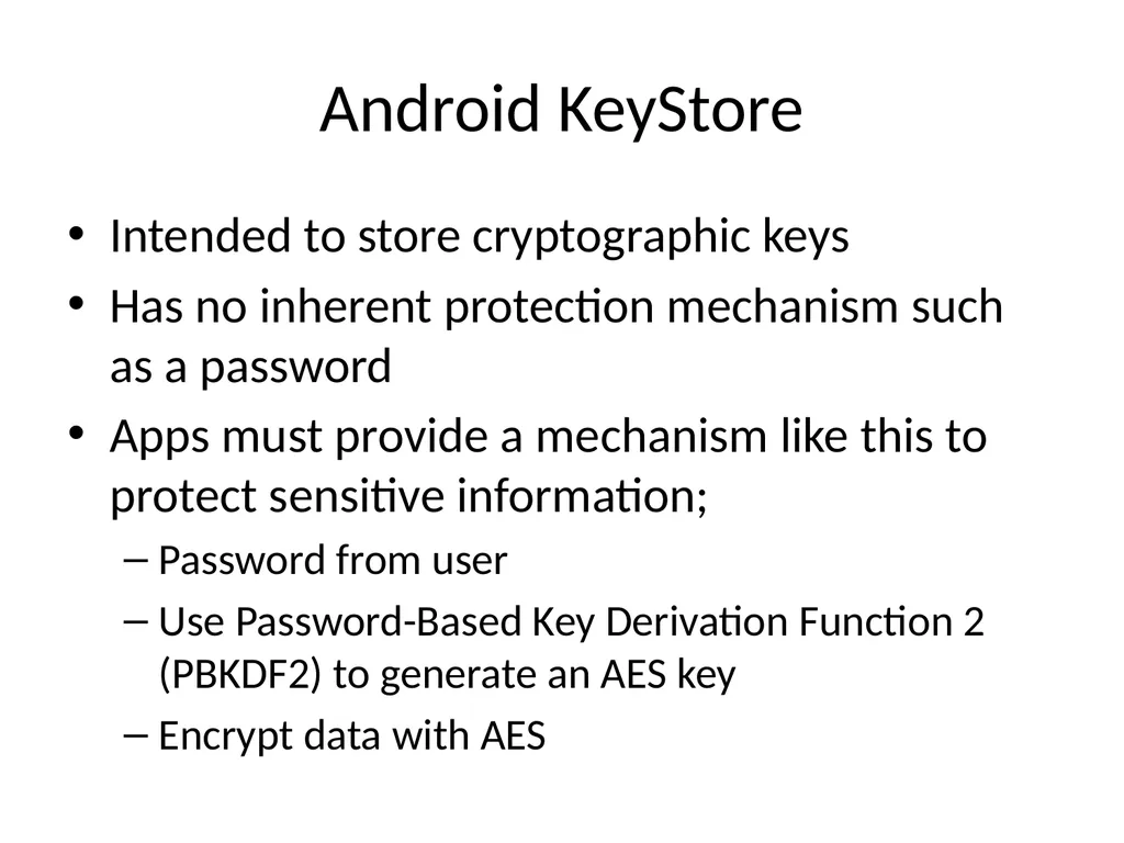 Ch 8: Mobile Development Security CNIT 128: - slide 39 of 63