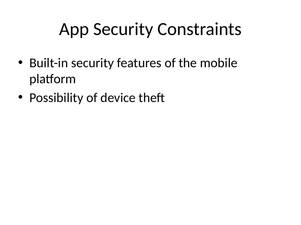 Ch 8: Mobile Development Security CNIT 128: - slide 2 of 63
