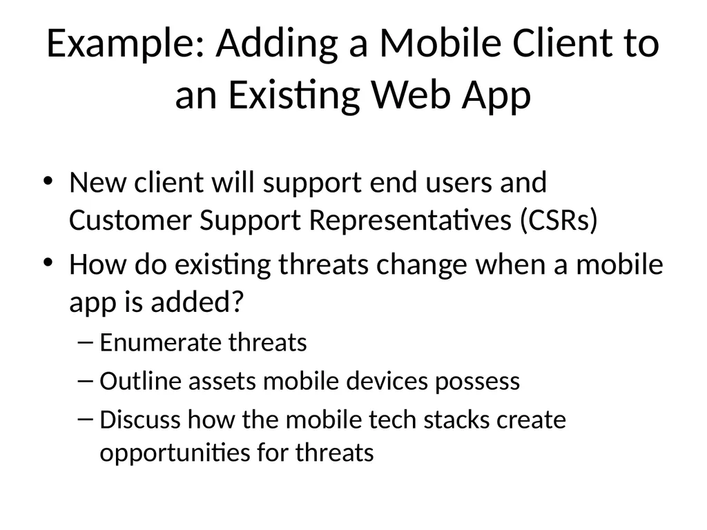Ch 8: Mobile Development Security CNIT 128: - slide 8 of 63