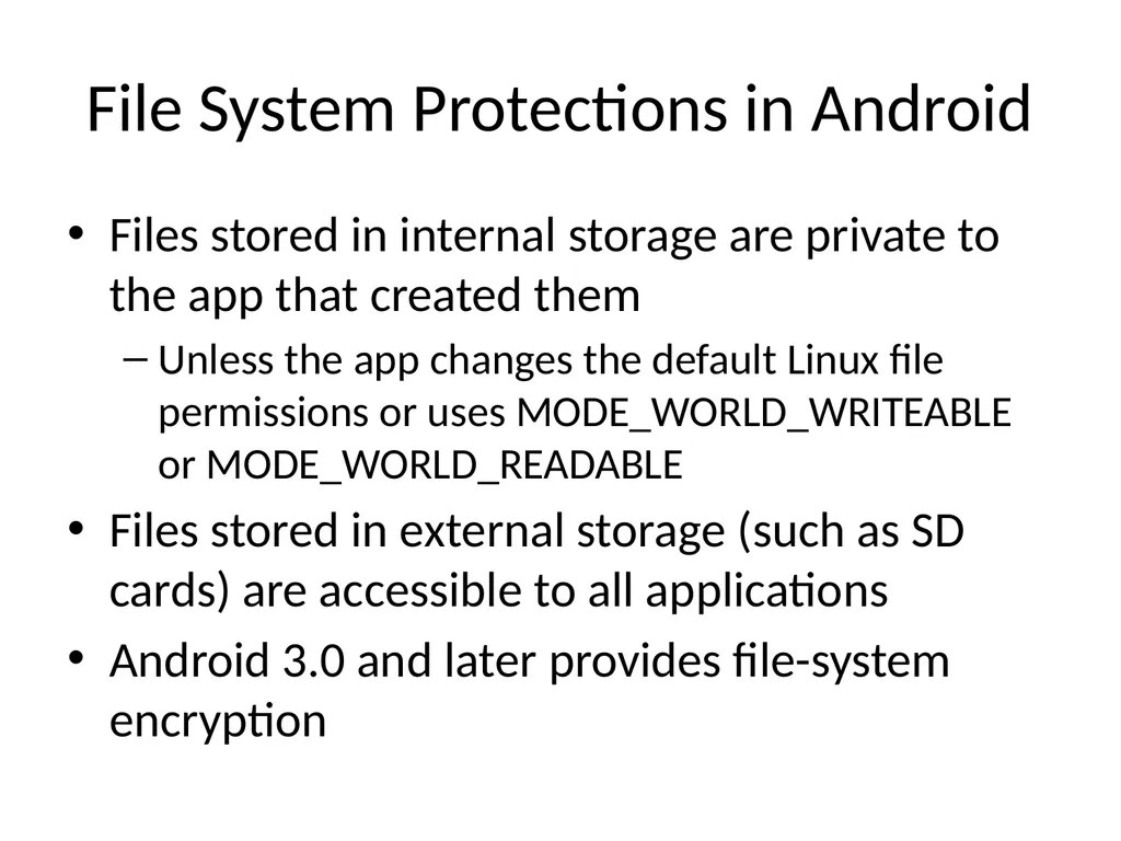 Ch 8: Mobile Development Security CNIT 128: - slide 42 of 63