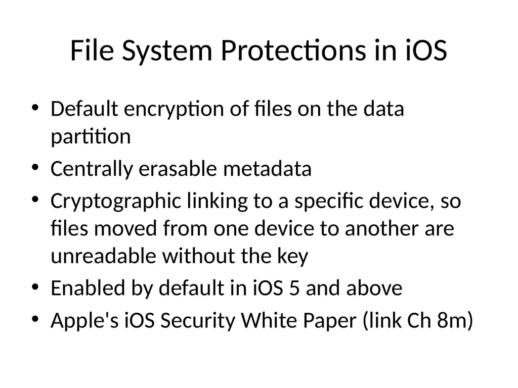 Ch 8: Mobile Development Security CNIT 128: - slide 41 of 63