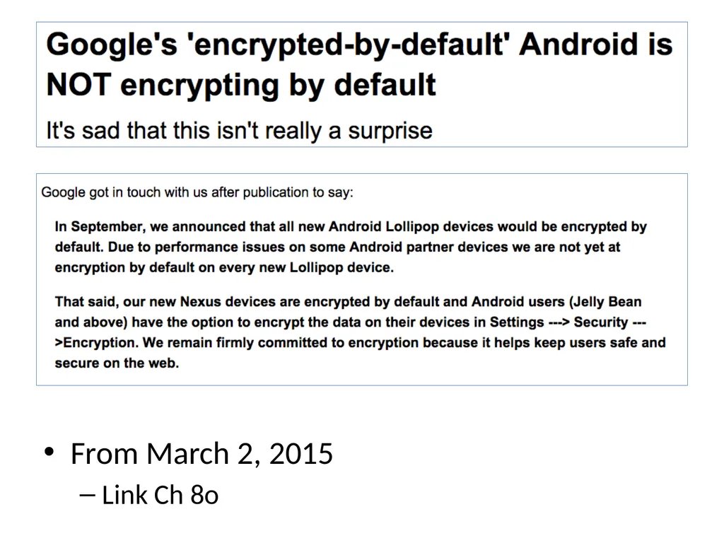 Ch 8: Mobile Development Security CNIT 128: - slide 43 of 63