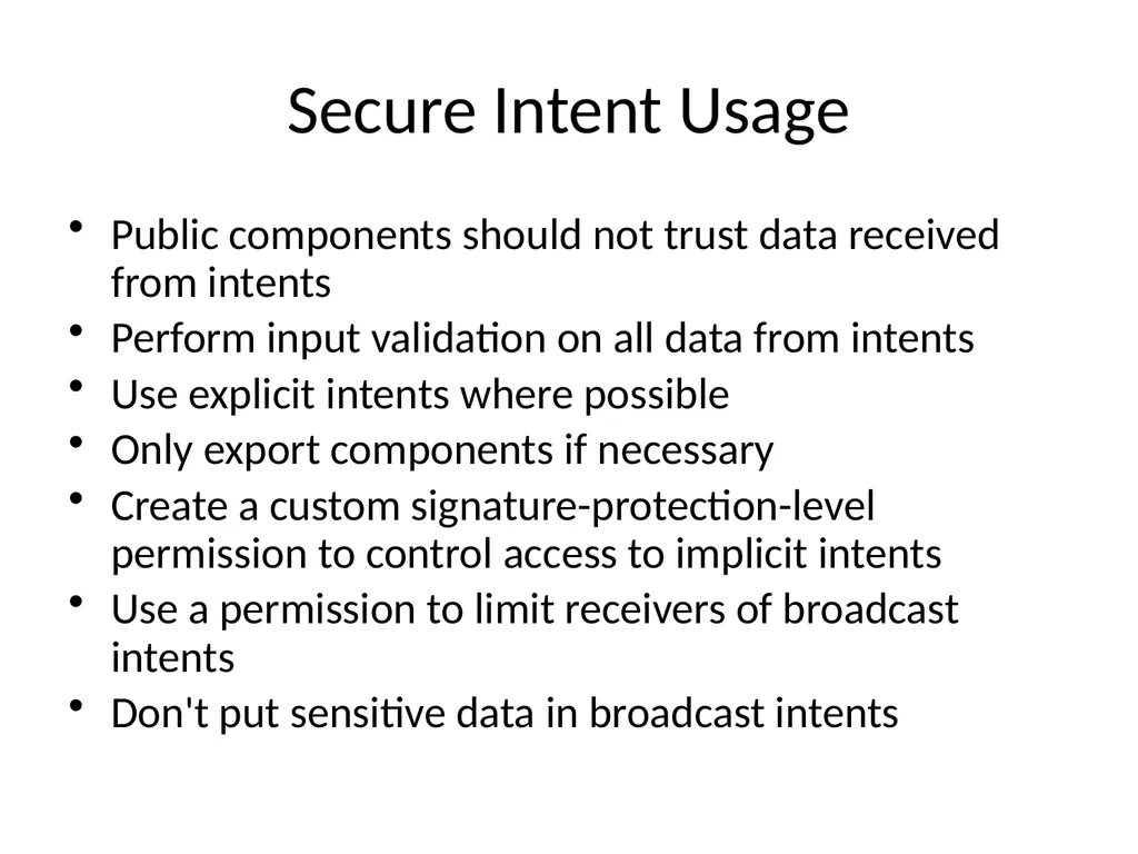 Ch 8: Mobile Development Security CNIT 128: - slide 62 of 63