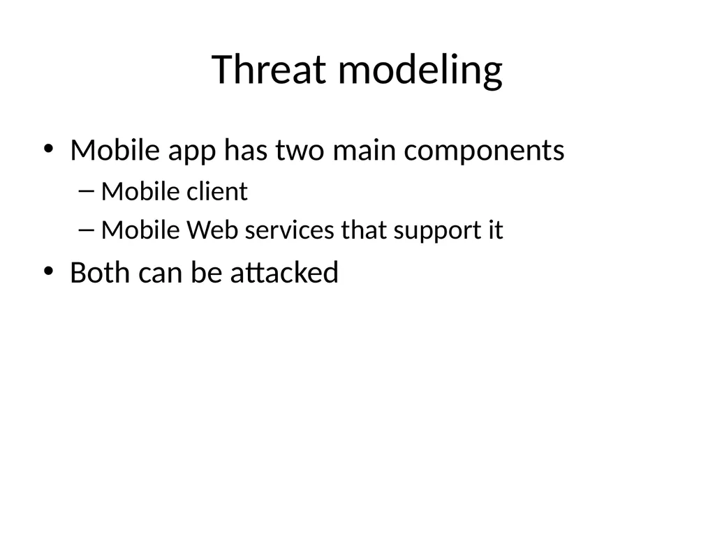 Ch 8: Mobile Development Security CNIT 128: - slide 22 of 63