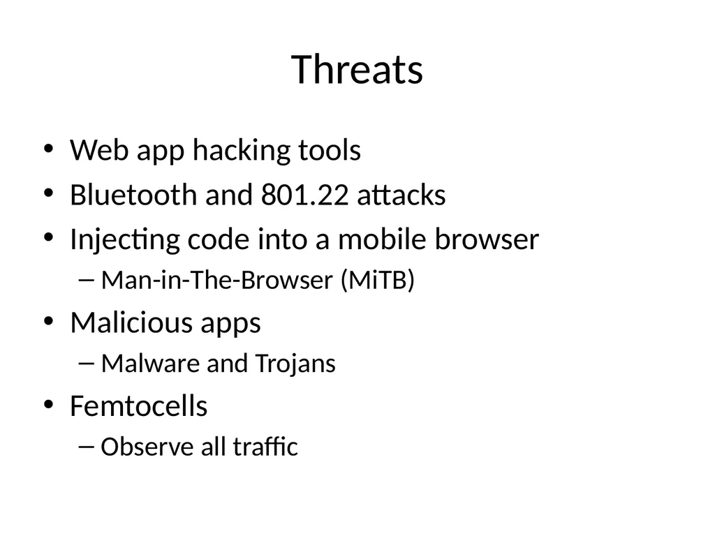 Ch 8: Mobile Development Security CNIT 128: - slide 10 of 63
