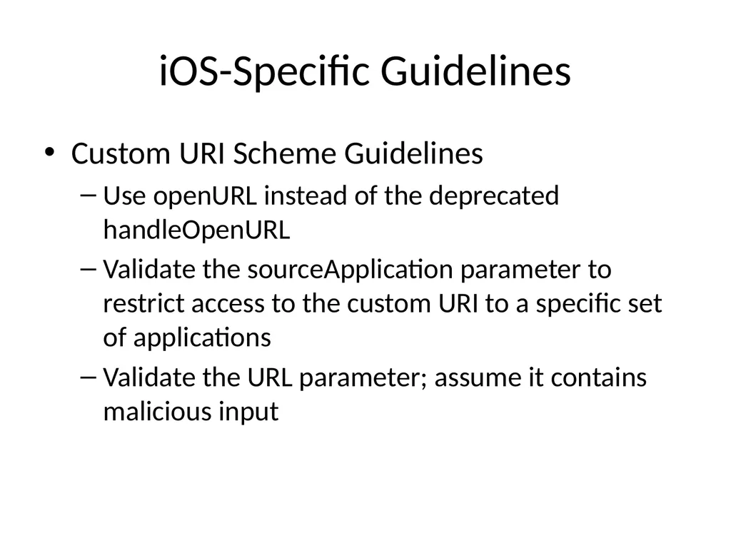 Ch 8: Mobile Development Security CNIT 128: - slide 57 of 63