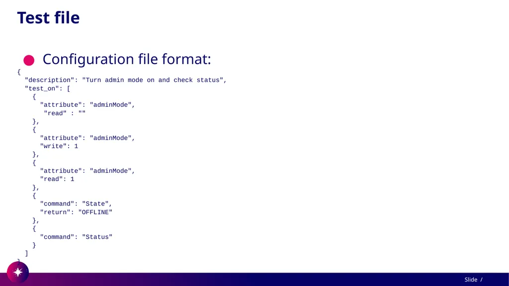 Command line utility to view and test Tango - slide 30 of 37