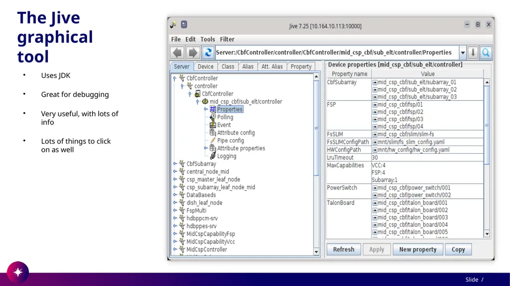Command line utility to view and test Tango - slide 3 of 37