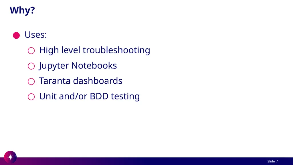 Command line utility to view and test Tango - slide 9 of 37
