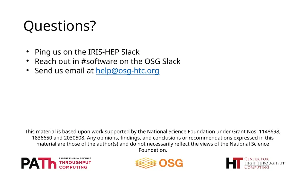 OSG-LHC Timelines Brian Lin OSG Software Area - slide 8 of 8