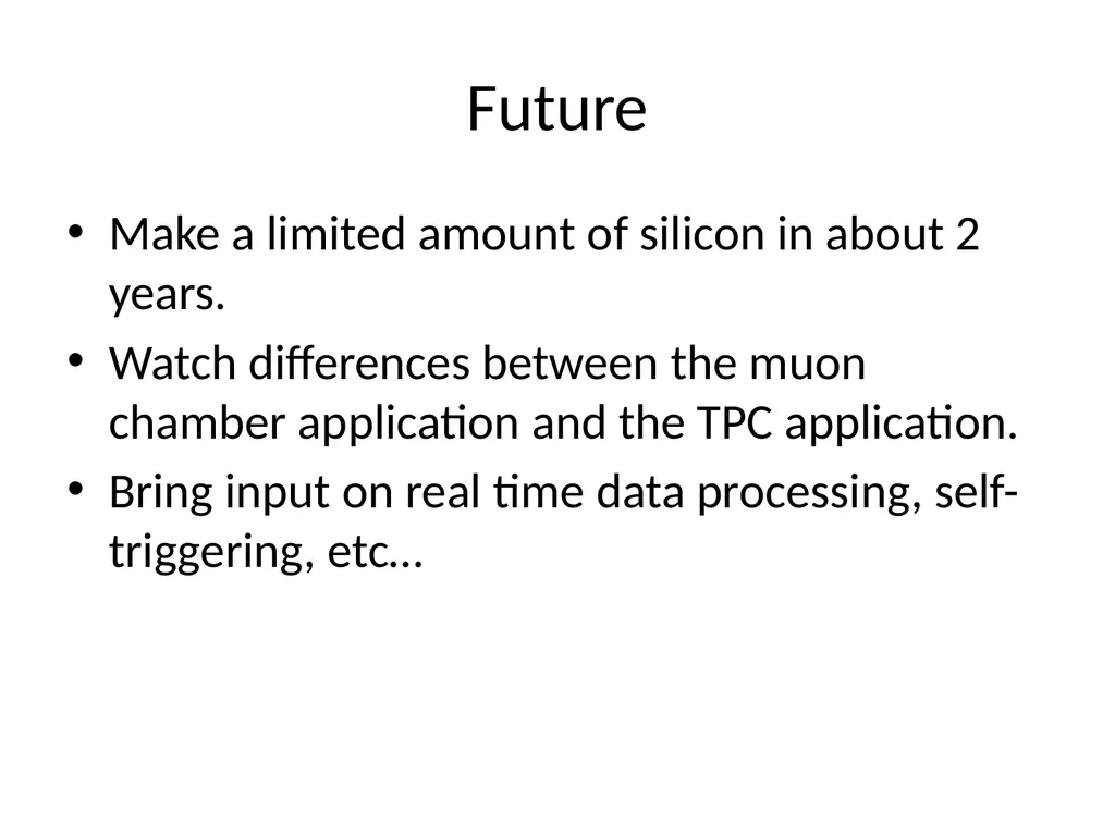 TPC electronics design - GdSP Status GdSP design - slide 4 of 4