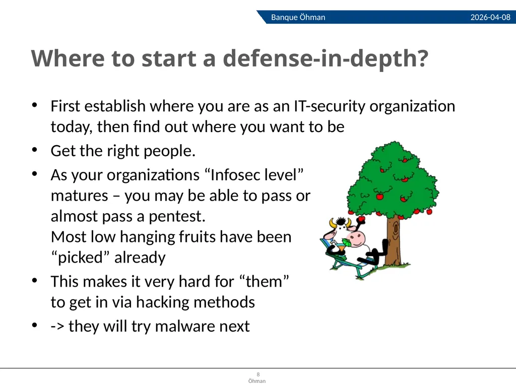 Defensive strategies How to build a - slide 8 of 18