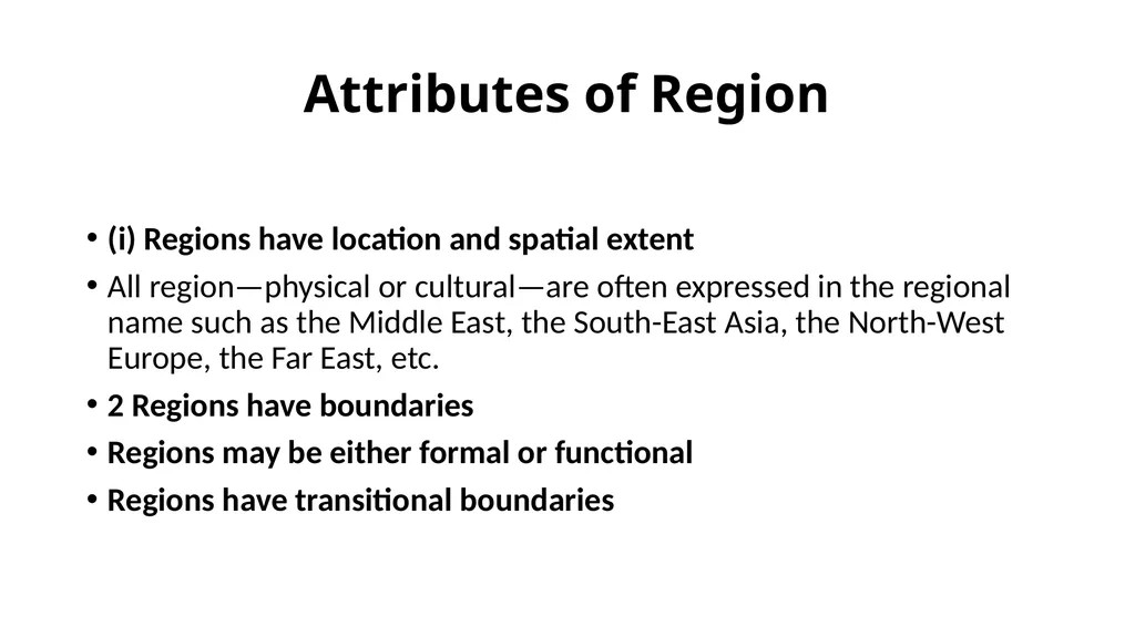 What is a region A region is an area of - slide 3 of 10
