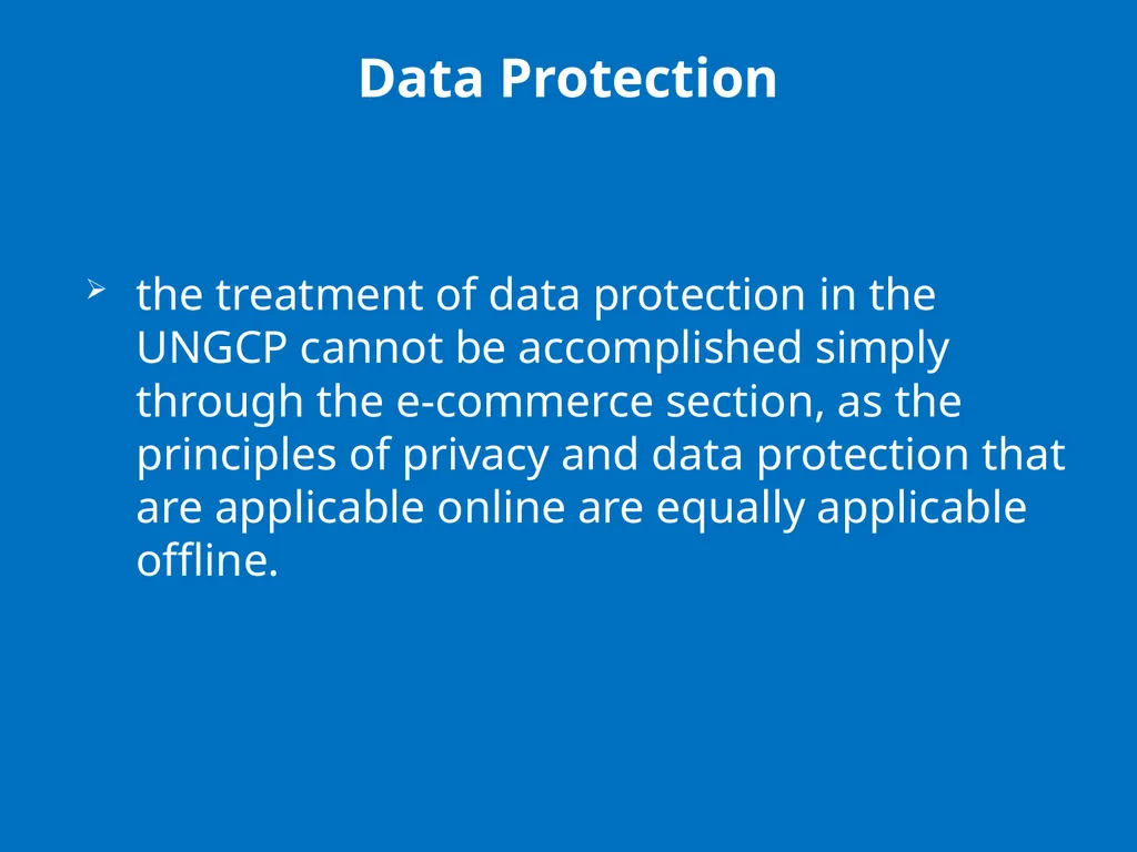 UN GUIDELINES FOR CONSUMER PROTECTION The UN - slide 23 of 29