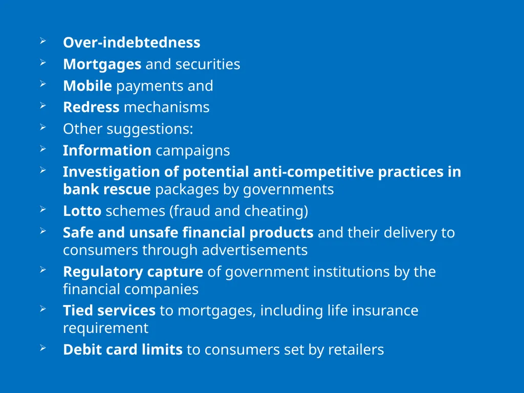 UN GUIDELINES FOR CONSUMER PROTECTION The UN - slide 20 of 29