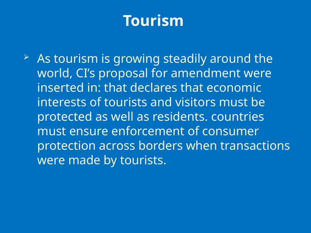 UN GUIDELINES FOR CONSUMER PROTECTION The UN - slide 25 of 29