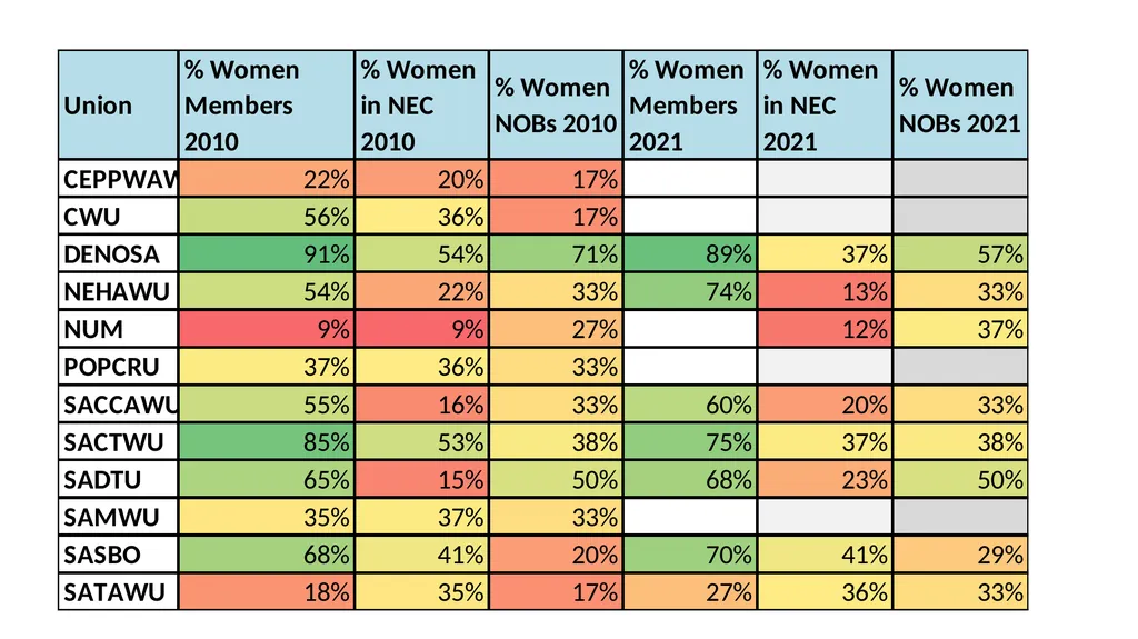 COSATU 35 year Gender Review PRESENTATION FOR - slide 30 of 47