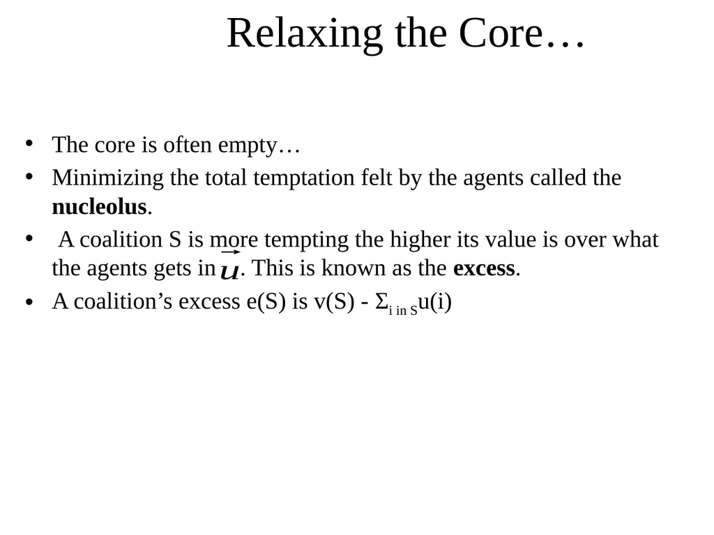 Coalition Games: A Lesson in Multiagent System - slide 13 of 14