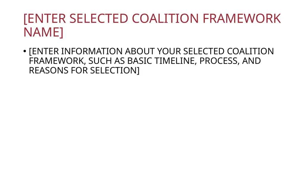Coalition Launch Meeting [DATE] Welcome, - slide 9 of 36