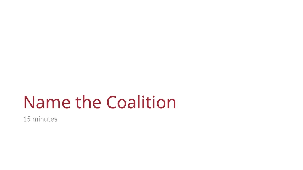 Coalition Launch Meeting [DATE] Welcome, - slide 26 of 36
