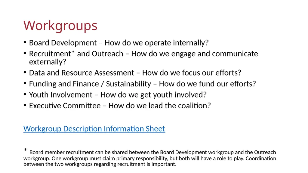Coalition Launch Meeting [DATE] Welcome, - slide 29 of 36