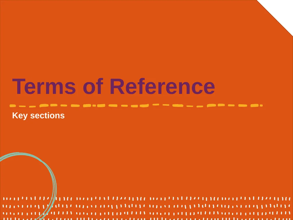 Developing Terms of Reference A Guide to Coalition - slide 5 of 7