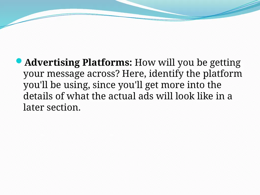 Preparing an Advertisement Prepared by - slide 5 of 6