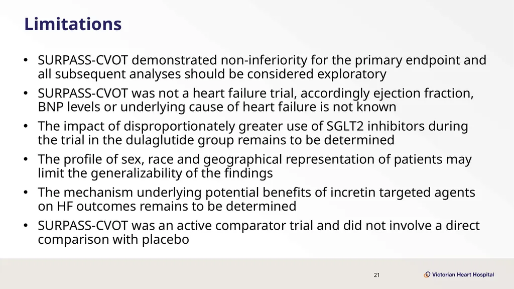Once-Weekly Tirzepatide Versus Dulaglutide for - slide 21 of 23