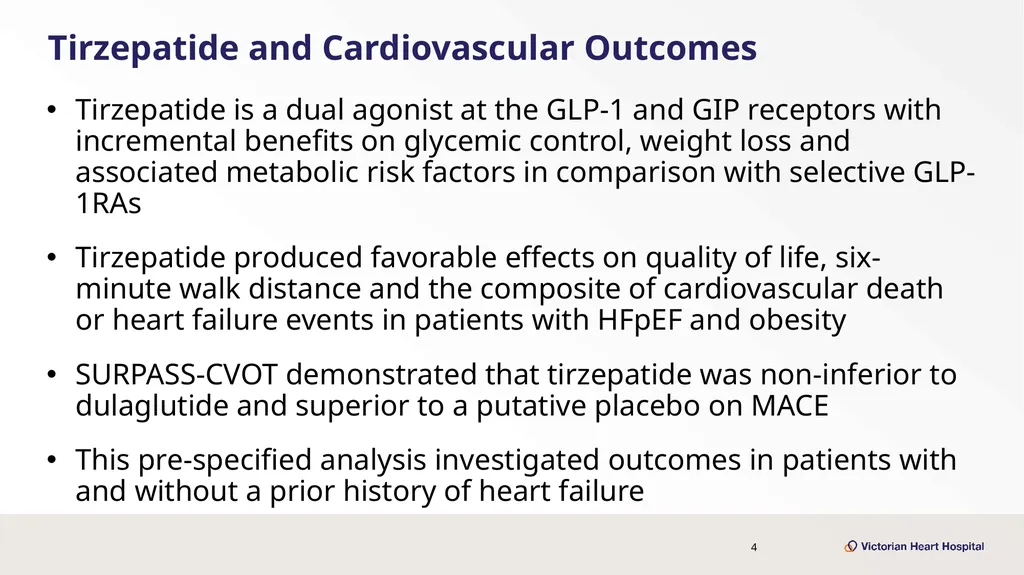 Once-Weekly Tirzepatide Versus Dulaglutide for - slide 4 of 23