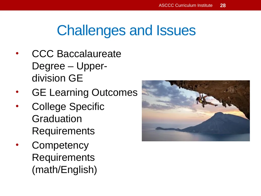 General Education Basics ASCCC Curriculum - slide 28 of 29