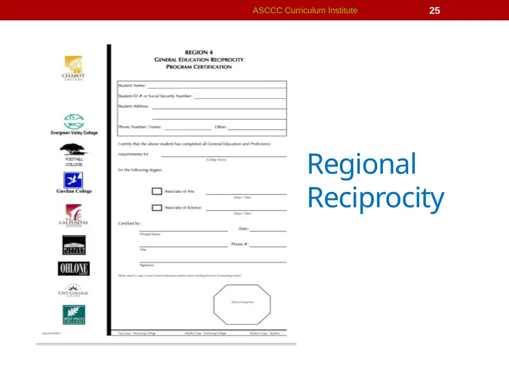 General Education Basics ASCCC Curriculum - slide 25 of 29